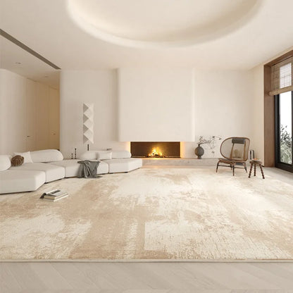 VIKAMA Modern Light Luxury Washed Carpet Living Room Bedroom Floor Mat Home Decoration Can Be Wiped Folding Cloakroom Carpet