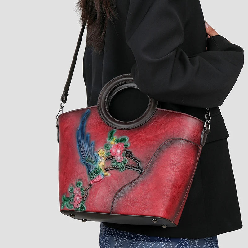 Luxury Designer Circular Handbag Women Shoulder Bag Classic Retro Handbag Fashionable Office Casual Medium-sized Crossbody Puse