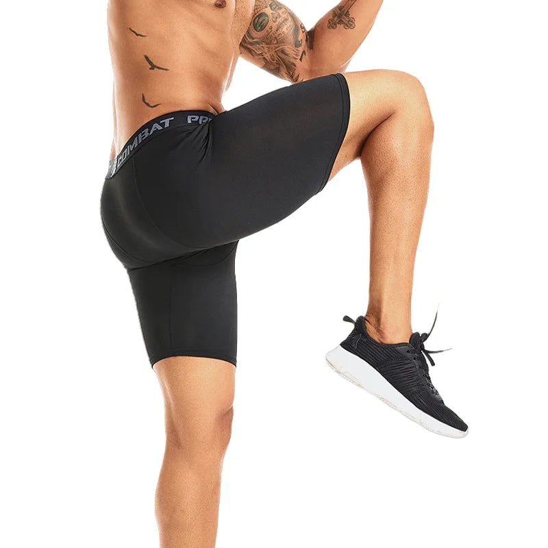 Quick Dry Breathable Compression Long Boxer Briefs for Men Moisture Wicking Tight Base Layer Underpants Workout Jogging Outdoor