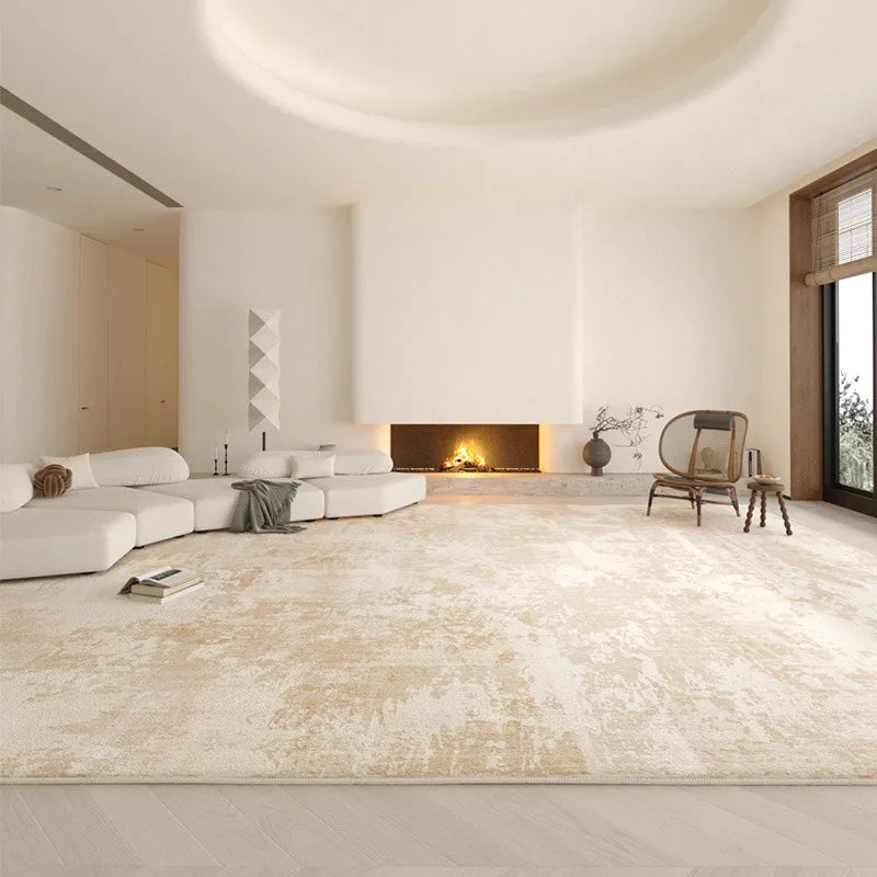 VIKAMA Modern Light Luxury Washed Carpet Living Room Bedroom Floor Mat Home Decoration Can Be Wiped Folding Cloakroom Carpet