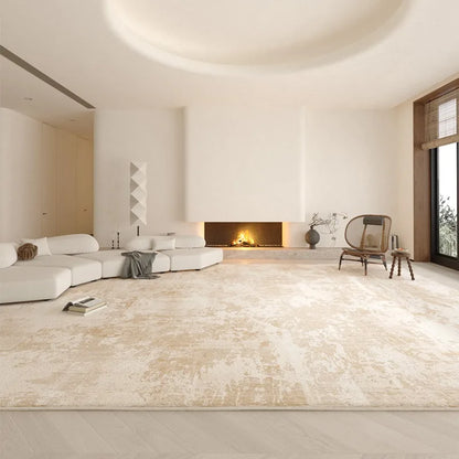 VIKAMA Modern Light Luxury Washed Carpet Living Room Bedroom Floor Mat Home Decoration Can Be Wiped Folding Cloakroom Carpet