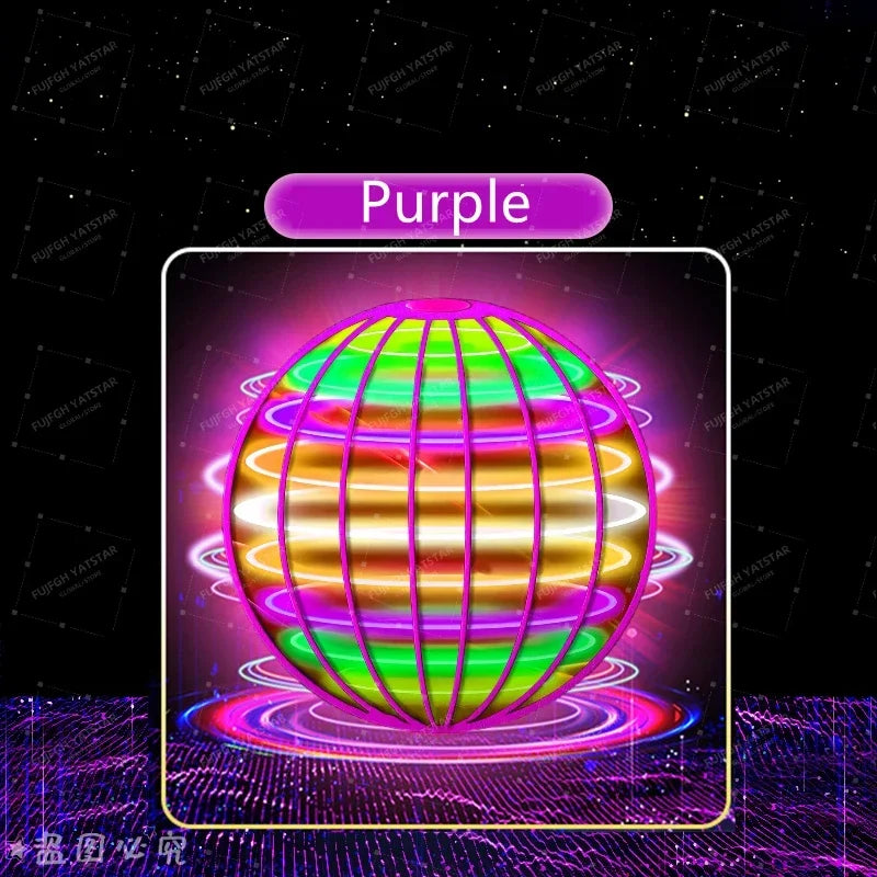 Premium RC Magic Flying Ball Hover Drone with LED Lights, 360° Rotating Gyro Spinner, Outdoor Interactive Toy for Teens & Adults
