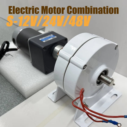 CE Low Noise Low Speed 5KW 8KW 10KW DC Electric Motor Output 3Phase AC Permanent Magnet Generator With Motor Set DIY