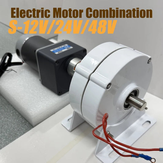 CE Low Noise Low Speed 5KW 8KW 10KW DC Electric Motor Output 3Phase AC Permanent Magnet Generator With Motor Set DIY