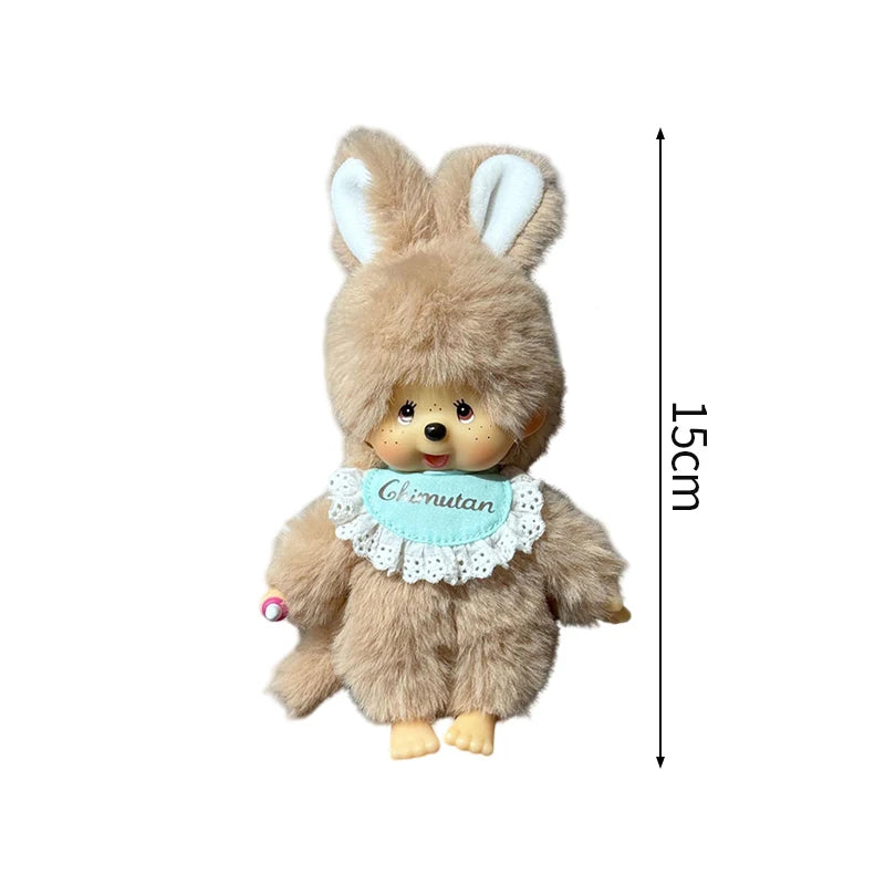 Monchhichi Plush Keychain Kawaii Monchichi Pendant Backpack Charms Cartoon Monchich Keyring Party Favor Gifts 키티 몬치치 モンチッチ