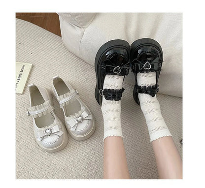 2025 Summer New School Girl JK Loafer Pumps Platform Shoes Japanese Style Lolita Y2K Kawaii Jirai Kei Fashion