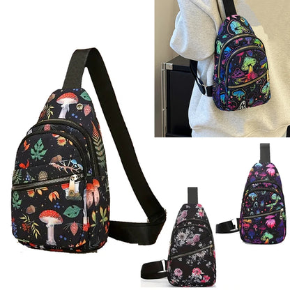 Crossbody bag, crossbody purse, shoulder bag, versatile bag, ethnic canvas backpack on the chest/back
