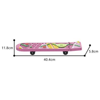 MOC Movie Back to the Future Skateboard Bricks Model High Tech Skateboard Shoes Creative Building Blocks Toys Kids Birthday Gift