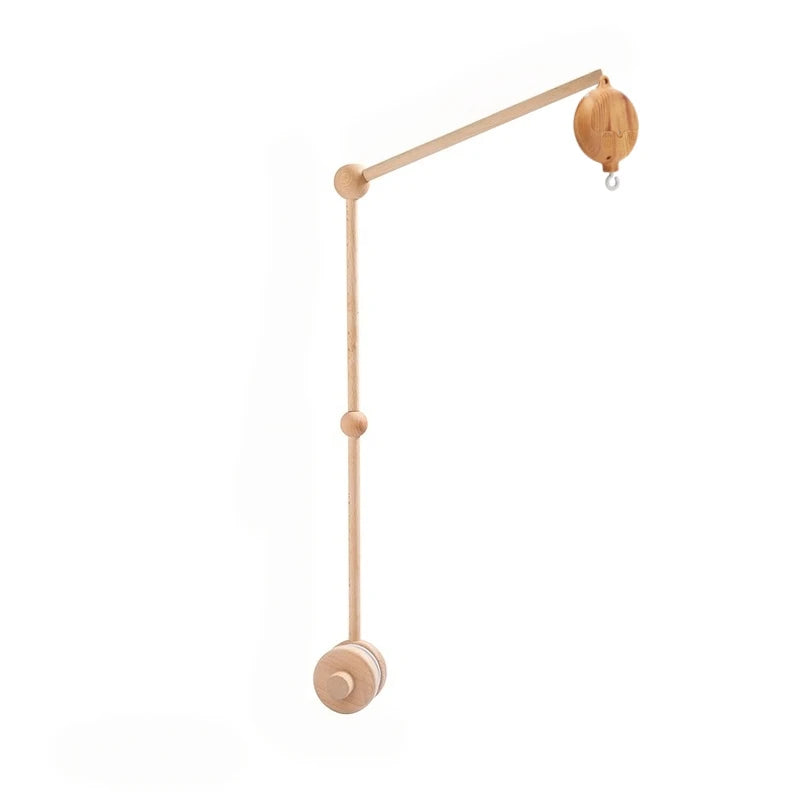 Revolving Music Box For Newborns Baby Crib Imitation Wood Color Hanging Rattle Baby Soothing Musical Toys 0-12 Months Baby Gift