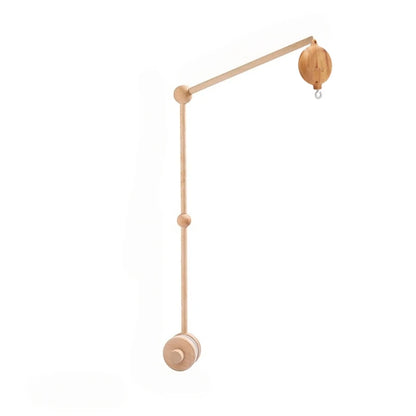 Revolving Music Box For Newborns Baby Crib Imitation Wood Color Hanging Rattle Baby Soothing Musical Toys 0-12 Months Baby Gift