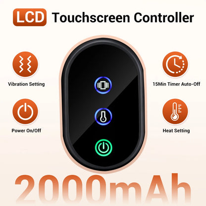 Portable Electric Red LED Light Hand Massager with Heat Compression Cordless Glove Massage Fingers Palm Full Wrapped Relaxation
