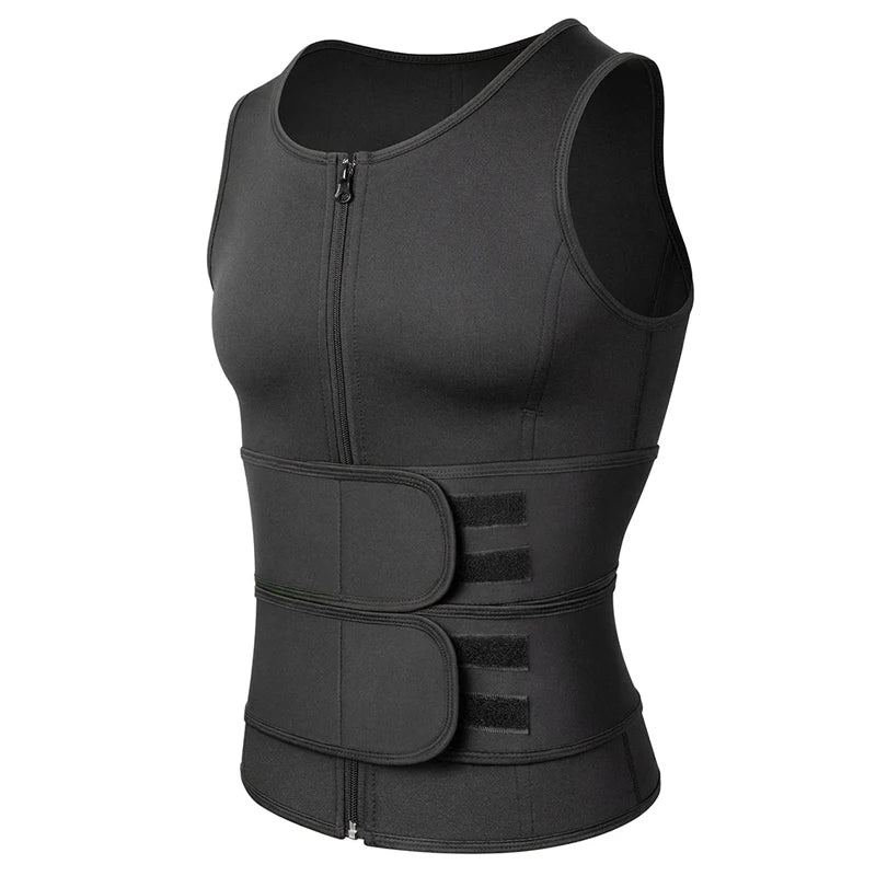 Men Body Shaper Waist Trainer Sauna Suit Sweat Vest Slimming Underwear Weight Loss Shirt Fat Burner Workout Tank Tops Shapewear
