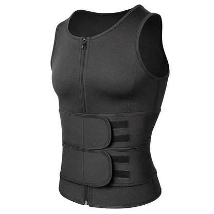 Men Body Shaper Waist Trainer Sauna Suit Sweat Vest Slimming Underwear Weight Loss Shirt Fat Burner Workout Tank Tops Shapewear