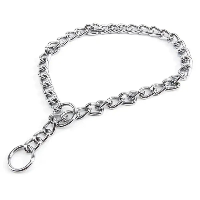 Dog Pet Training Choker Choke Chain Collar Guardian Gear All Sizes Pets Acessorios Suitable Home Pet Dog Traction Rope Supplies