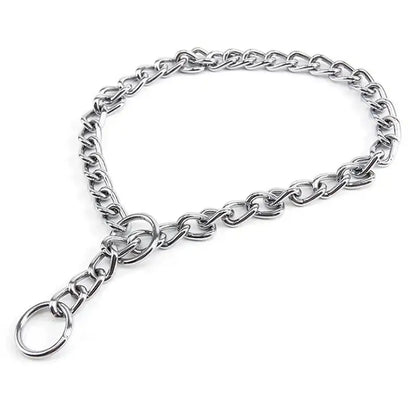 Dog Pet Training Choker Choke Chain Collar Guardian Gear All Sizes Pets Acessorios Suitable Home Pet Dog Traction Rope Supplies
