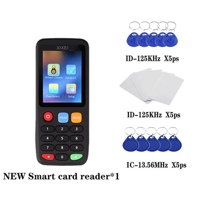 X7 RFID Smart Chip Reader IC ID Token Clone Copier 125Khz Badge Writer 13.56Mhz Tag Duplicator NFC Key Ntag215 Programmer