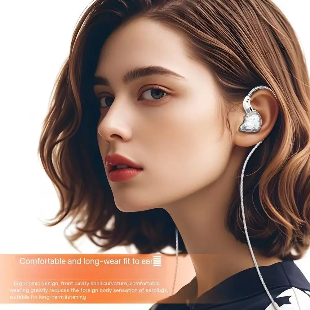 Type-C Wired Headphones HiFi Bass Stereo USB C Earphone 3.5MM in-Ear Earbuds with Mic Sports Subwoofer Music Headset for Samsung