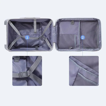 Children Travel Suitcase with Seat Design Kids Trolley Case Multifunctional Stroller Suitcase Can Sit and Ride Carry on Luggage