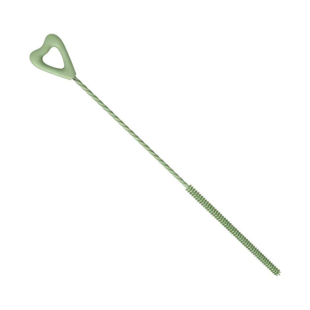 Durable Reusable Silicone Straw Cleaning Brush Long Household Gap Brush Kitchen Gadgets Drinking Straw Cleaner Brush for