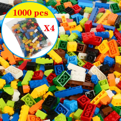 1000 Pcs Parts 500 Pieces Creative Designer DIY Toys Boy Girl Friend Model Building Blocks MOC Classical Bricks Christmas Gift