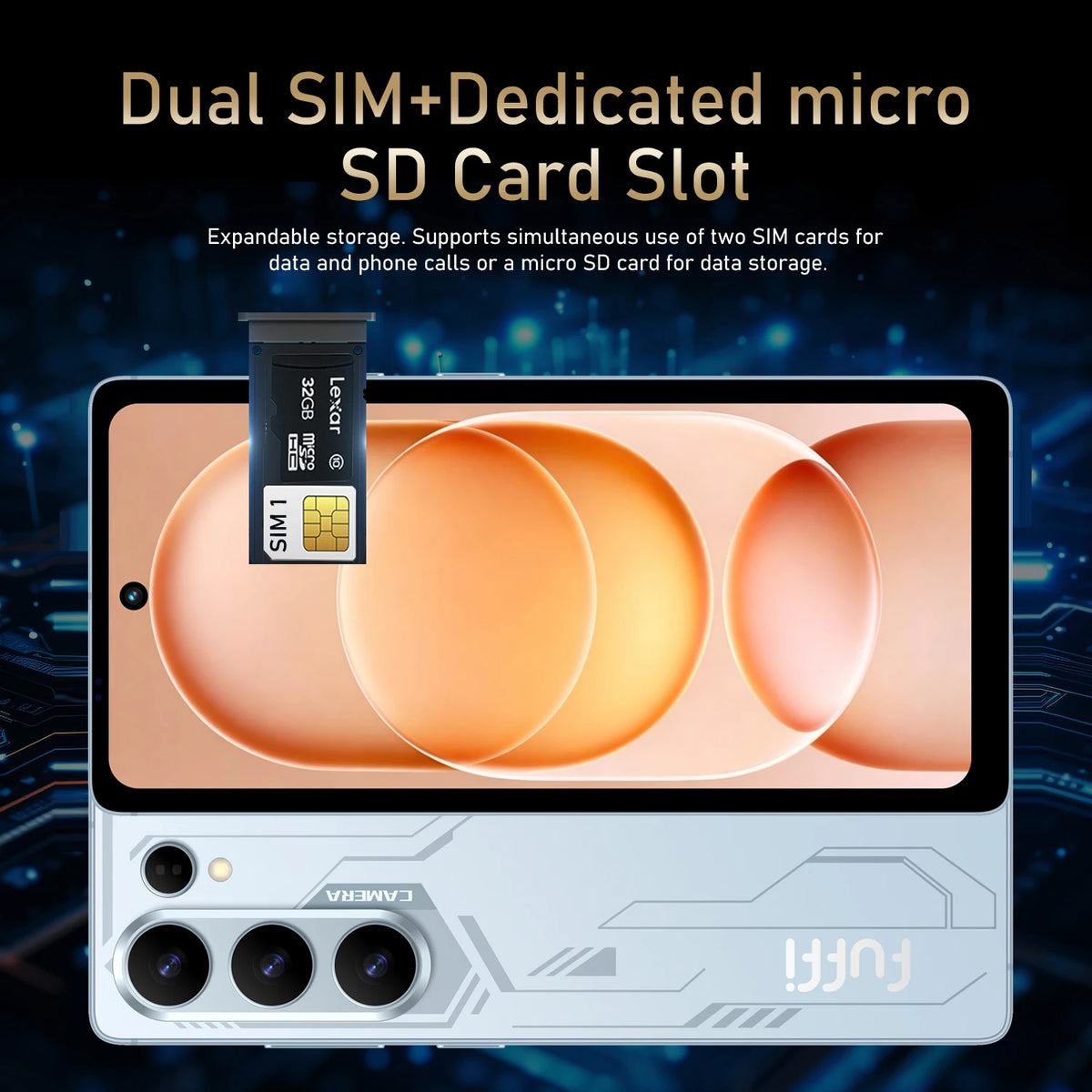 FUFFI S26 Pro Smartphone 5G LTE Android System 12GB RAM 512GB ROM 6.6' Display 16MP Camera Dual SIM With Play Store Mobile Phone