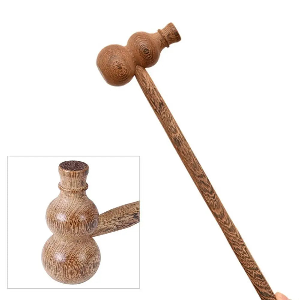 Wing Wood Wooden Massager Stick Relax Gourd Shape Back Massage Hammer Knock Back Neck Waist Meridian Clap Board Household