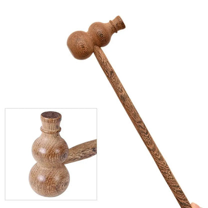 Wing Wood Wooden Massager Stick Relax Gourd Shape Back Massage Hammer Knock Back Neck Waist Meridian Clap Board Household