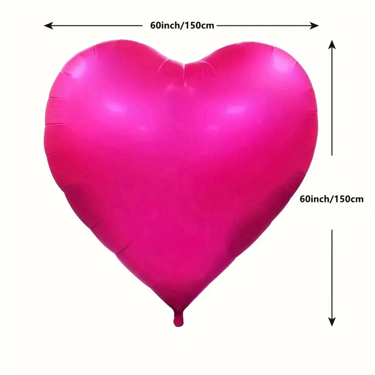 60Inch Love Heart Foil Balloon for Propose Parties Decoration Oversize Balloon Love Balloon for Valentine's Day Wedding Decor