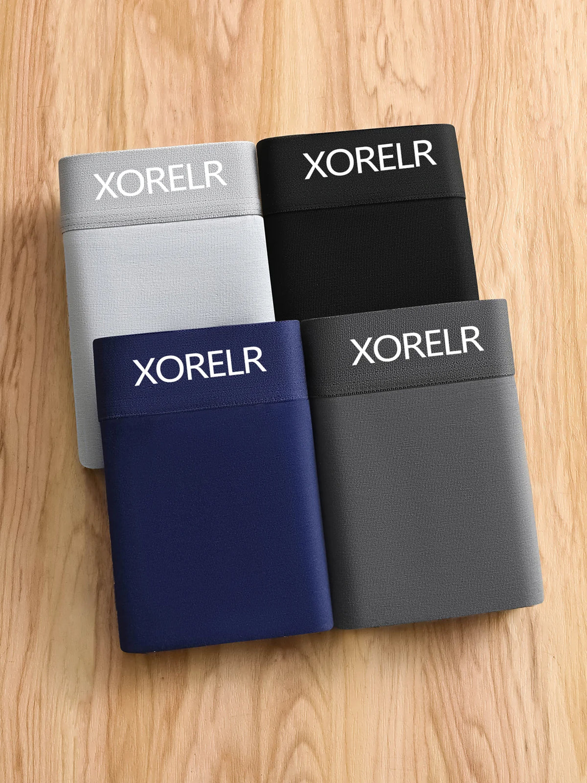 The 4PCS Letter Belt Design Is a Daily Casual Men's Boxer Shorts That Are Soft, Breathable and Sporty with Elasticity