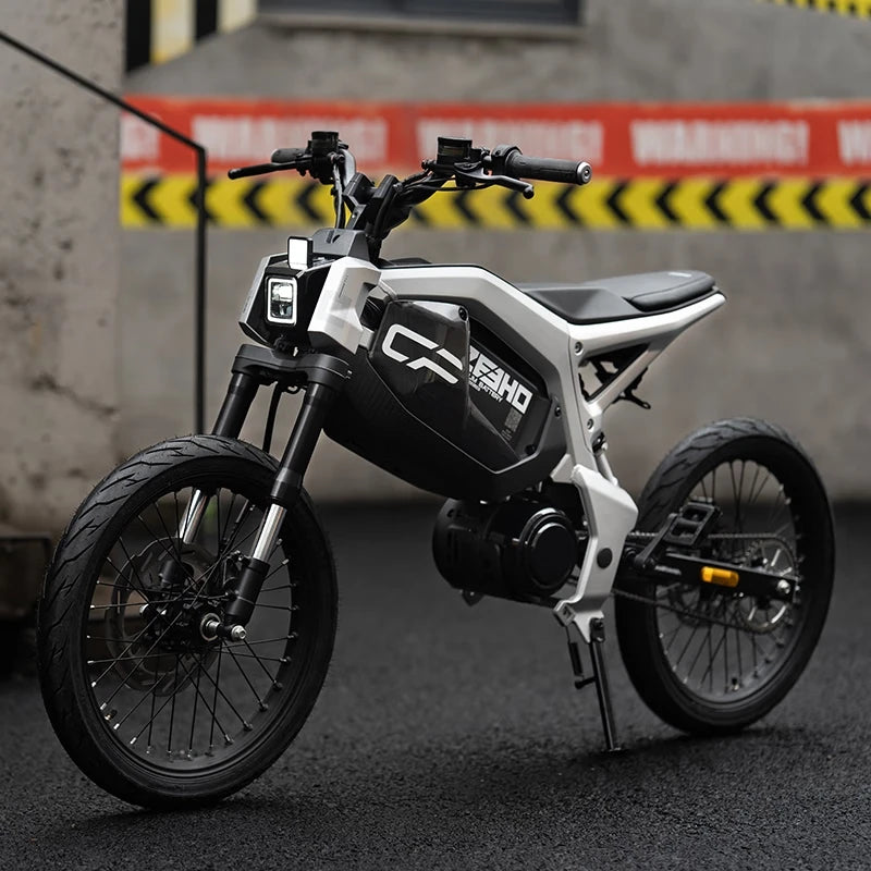 City Electric Motorcycle | 17-Inch Mid-Motor E-Scooter | 50 KM/H Urban Commuter
