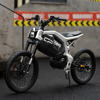 City Electric Motorcycle | 17-Inch Mid-Motor E-Scooter | 50 KM/H Urban Commuter