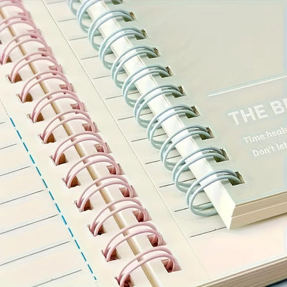 6pcs Spiral Notebook, Simple A5/B5 Hardcover Spiral Notebook, Tear-out Pages with Horizontal Lines, Office and School Supplies