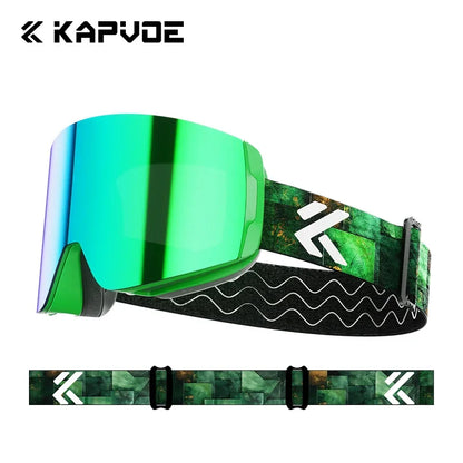 Kapvoe Snow Goggles Ski Snowboarding Skiing Sunglasses for Women Men Anti-Fog Lens UV400 Photochromic Glasses Motorcycle Glasses