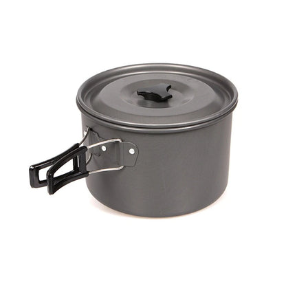 FlipStylez™ Obsidian Gray 3PC Trail-Chef Aluminum Cookware Set