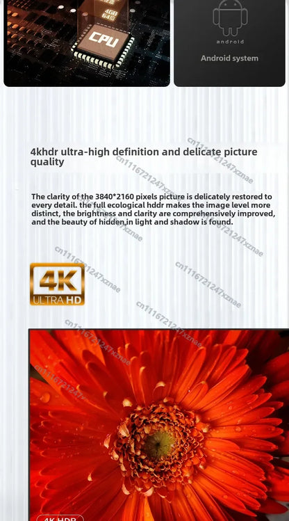 100 inch TV 110 120 network WIFI75  85 high definition 4k full screen