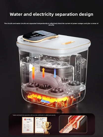 Footbath bucket fully automatic electric massage footbath heated household constant temperature high and deep footbath
