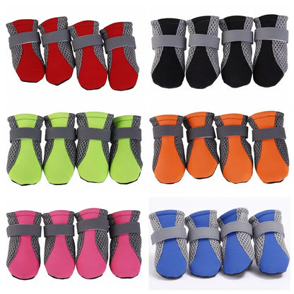 with Reflective Stripe for Small Large Dogs Hot Pavement Paw Protectors Pet Rain Boots Dog Boots Dog Shoes Pet Supplies