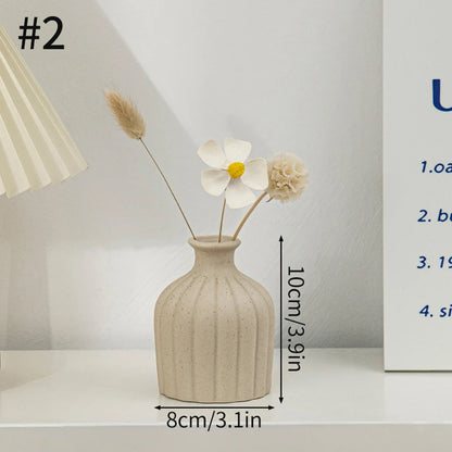 Ceramic Fired Vases,Hydroponic Dried Flower Utensils,Ornaments,Home Living Room Tables,Decorative Vases,Shaped Ceramic Vases