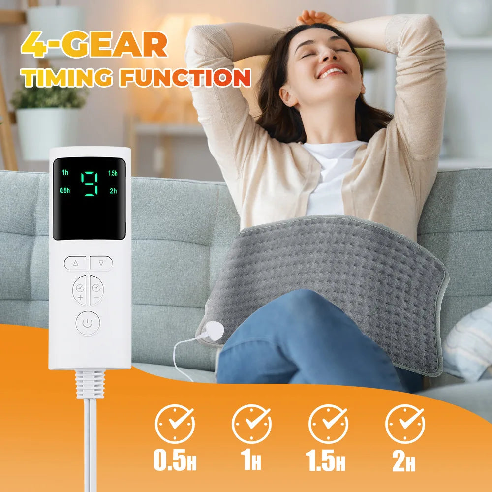 lectric Heating Pad Blanket 9 Levels Constant Temp 4 Mode Timer Thermal Mat Fast Warm for Abdomen Hand Back Body Winter Heating