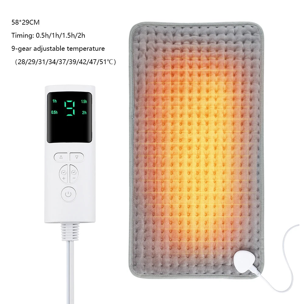 Electric Heating Pad Thermal Mat for Neck and Back Muscle Relaxation Household Warm Abdomen Winter Heated Blanket Office