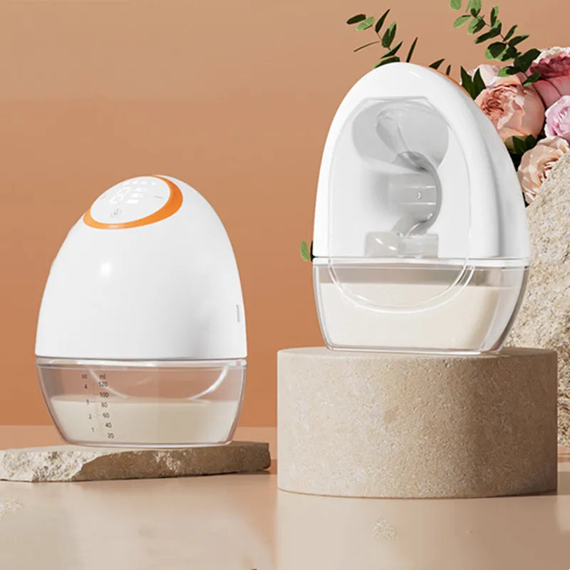 Wearable All-in-one Electric Breast Pump, Hands-free High Suction Invisible Milking Machine Milk Collector, Breast Pump Electric