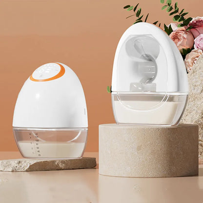 Wearable All-in-one Electric Breast Pump, Hands-free High Suction Invisible Milking Machine Milk Collector, Breast Pump Electric