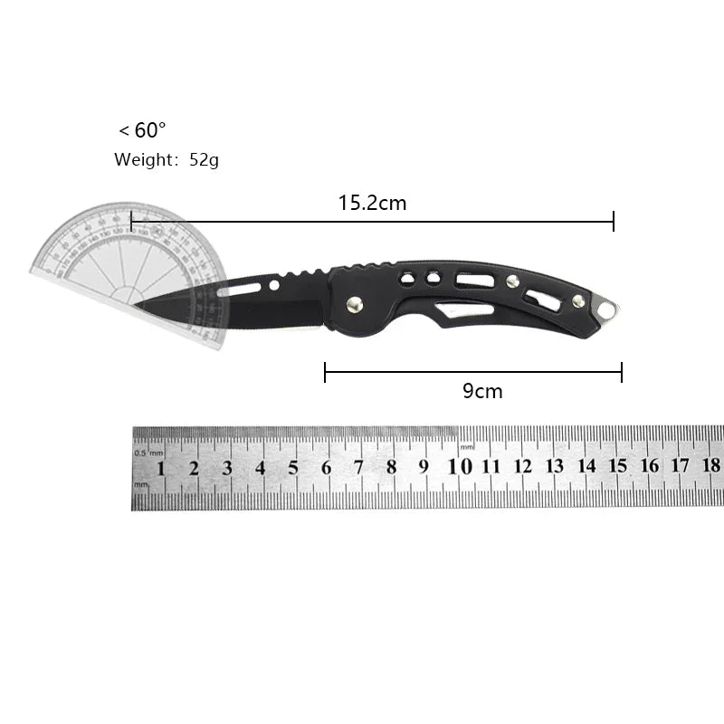Colorful Keychain Folding Knife | Stainless Steel Blade | Compact Outdoor Carry