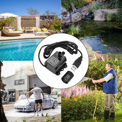 DC5V DC 250L/H Brushless Small Water Pump 3m Mini Mini Fish Tank Water Dispenser Solar High-pressure Water Pump.