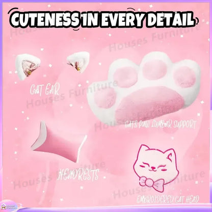 Ergonomic Gaming Chair RGB LED Lights Adjustable Height Reclining Backrest PU Leather Office Chair for Gamers Computer Desk