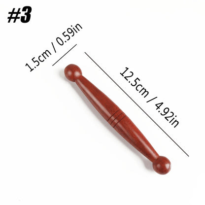1PCS Wood Foot Massage Stick Travel Manual Acupressure Pen Thai Reflexology Tools for Face Neck Back Waist Massager Trigger Poin