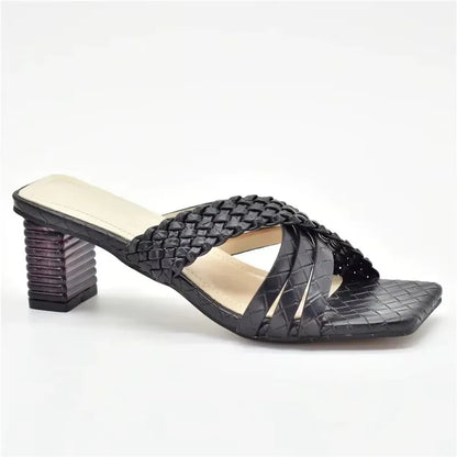 Latest Ladies Shoes and Sandals Plus Size Women Shoes 43 High Heels Sexy Elegant Slip on Closed Toe Heels Women Party Pumps
