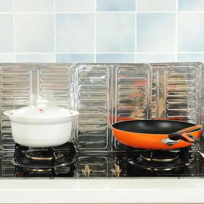Aluminum Screen Plate Kichen Accessories Oil Baffle Plate Kitchen Frying Pan Oil Splash Protection Gas Stove Protector