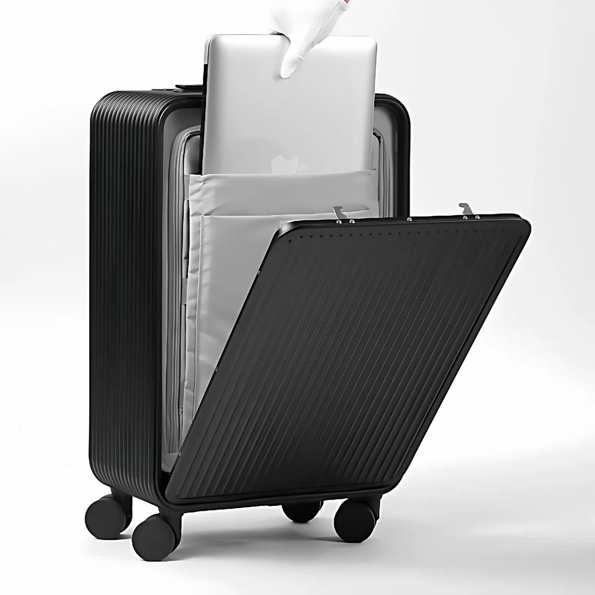Full Aluminum‑Magnesium Alloy Front Side Opening 10‑90 Split Deep Storage Trolley Luggage Travel Suitcase 20 Inch Carry‑on 24 In