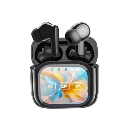 Smart Touchscreen ANC Headphones Bluetooth 5.4 Earphones with Noise Cancelling, HD Calls, 60H Playtime and Smart Touch Control